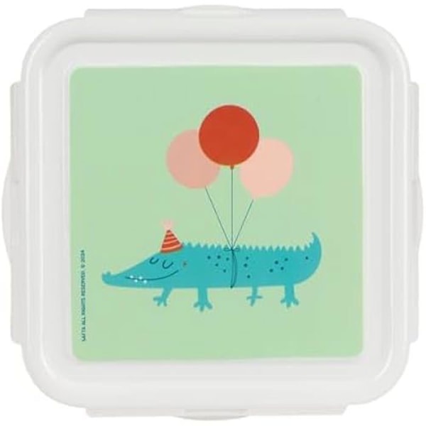 Lunchbox - SAFTA - PREESCOAR FIESTA - 13 x 13 x 7,5 cm - Grön - Maximal hållfasthet Grön