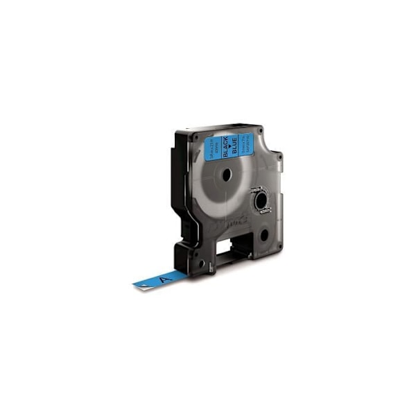 DYMO LabelManager tapekassette D1 9mm x 7m Sort/blå (kompatibel med LabelManager og LabelWriter Duo)