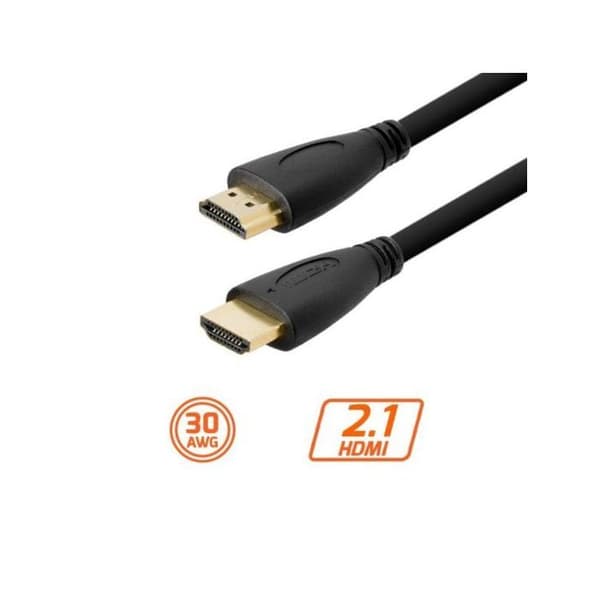 HDMI kabel - PcCom - PCCES-CAB-HDMI21 - 3 meter - Multicolor - Video mångfärgad