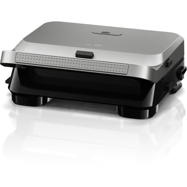 Grilli - BRAUN - Sandwich Maker 5 SM5005 - 800 W - Inox / Musta Ruostumaton teräs ja musta