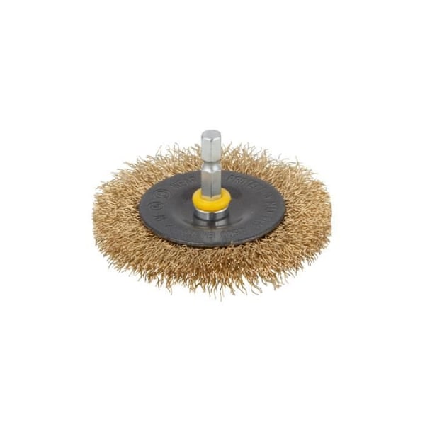WOLFCRAFT 1 Cirkulær messingbørste HEX Ø75x10mm