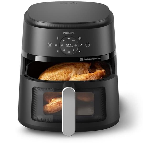 Friture uden olie - Philips - NA231/00 - 1700 watt - 6,2 liter - 13 madlavningsmetoder Sort og grå