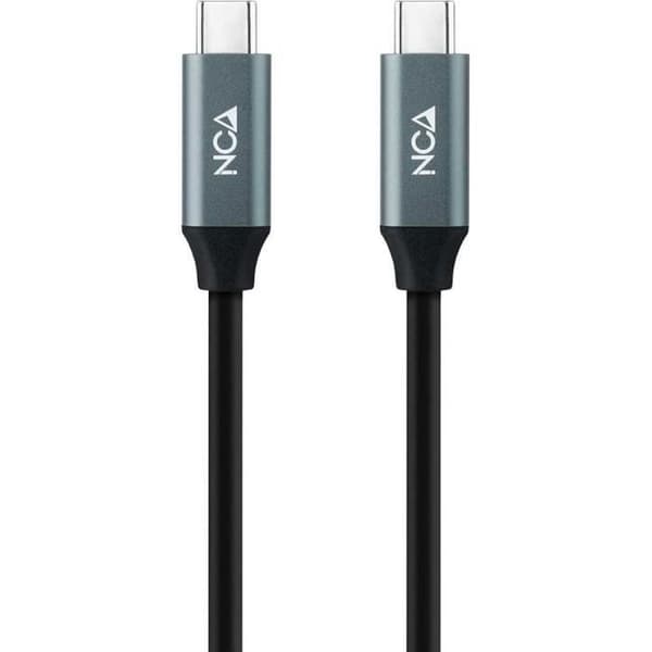 USB - C kaapeli - NanoCable 10.01.2101 - 1m - 3A Lataus - 480Mbps Siirto - Musta Sort
