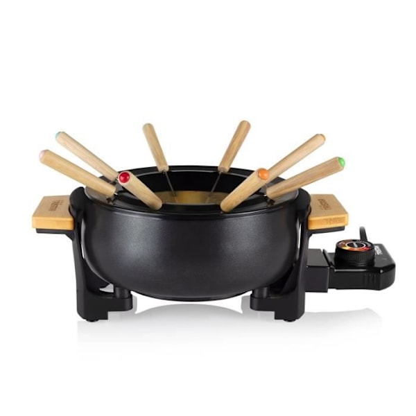 Sähkölaitteet Kaikki tyyppiset fondue-tristar FO-1108 - Säädettävä termostaatti - 8 Henkilölle - 1,5 L - Haarukat mukana, Al Svart