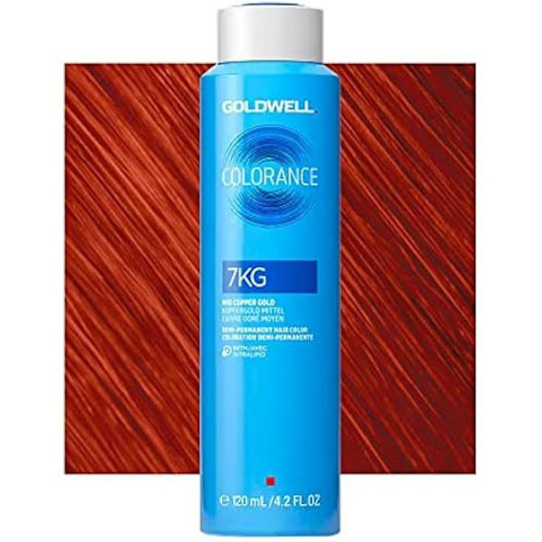 7KG Medium Golden Copper Goldwell Colorance Lämpimät punaiset tölkki 120ml Röd - Röd