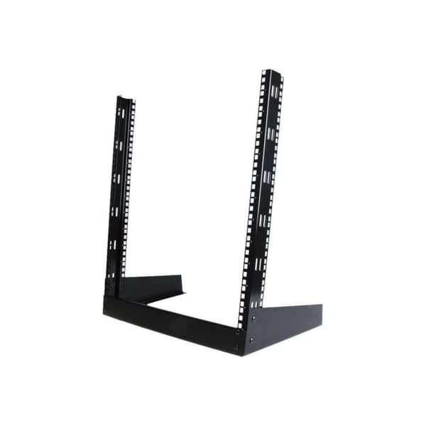 Open Frame Desktop Rack 12 U 19" - STARTECH - RK12OD - Stål - Sort - 50 kg Max vægt