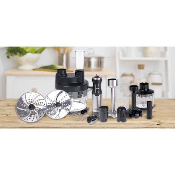 Immersion Blender Set, Multifunktionshackare, Visp, 3 i 1, Camry CR4623 1600W 33950 Rostfritt stål