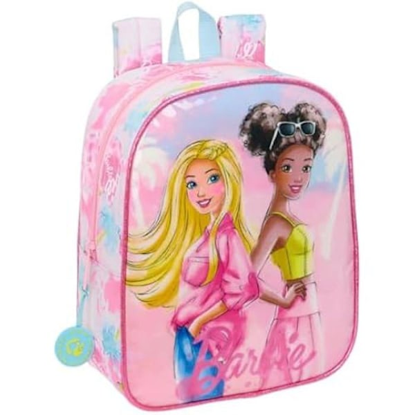 Barnryggsäck - SAFTA - BARBIE PAINTERLY - Rosa - Anpassningsbar för vagn - Bekväm