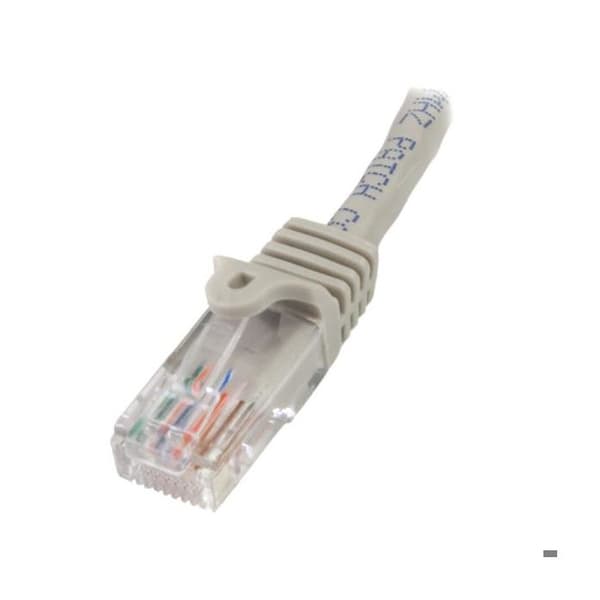 STARTECH Hookless Cat5e UTP netværkskabel - 10m grå - Anti-Snag RJ45 Ethernet ledning - Patch kabel