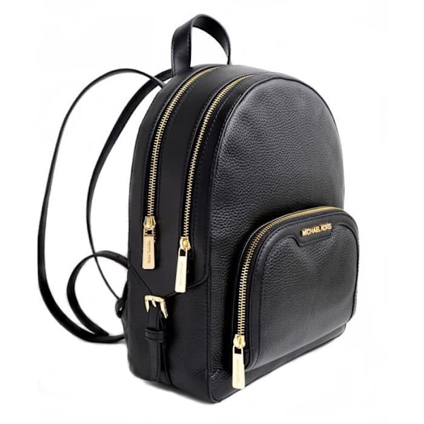 Rygsæk - Michael Kors - Jaycee - Sort læder - 25x14x30 cm - Justerbare skulderstropper Svart