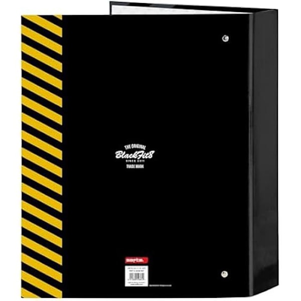 Binder - BLACKFIT8 - ZONE - 4 ringe - Sort - Komfortabel og alsidig