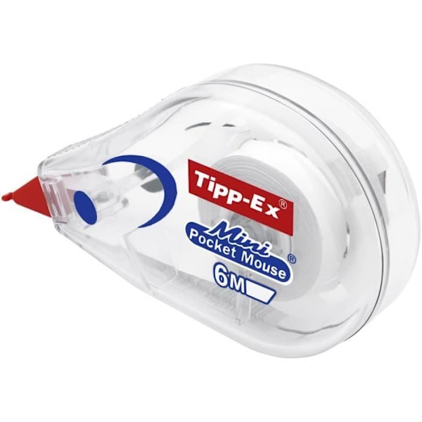 Tipp-Ex Mini Pocket Mouse Korrektionstape - 6m x 5mm, æske med 10 Vit