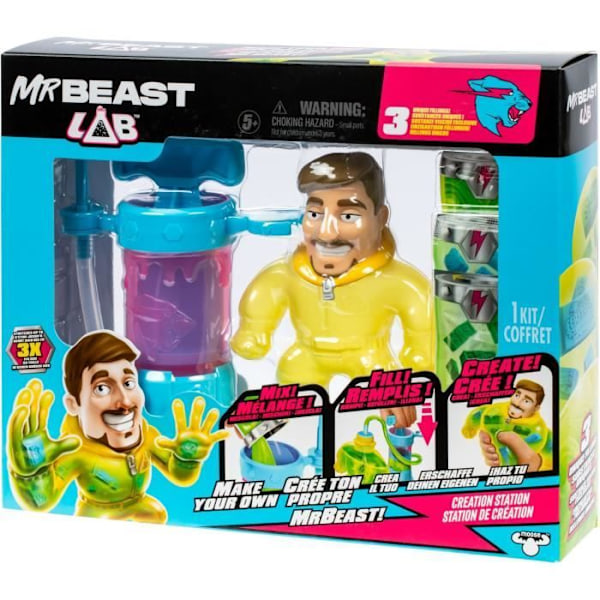 Luontikitti - MRBEAST LAB - Heroes of Goo Jit Zu - Mukana pumppu - Mukautettava hahmo - Tarvikkeet mukana