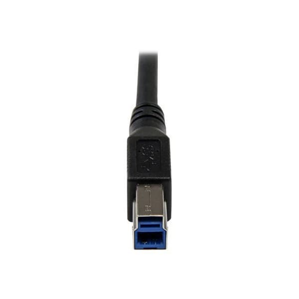 USB 3.0 SuperSpeed A–B kaapeli suorakulmainen M/M - 1 m - Musta - STARTECH