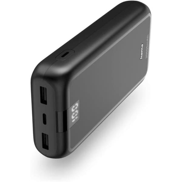 Ulkoakku - HAMA - Performance 20 - 20000 mAh - USB-C - Nopea Lataus Grå