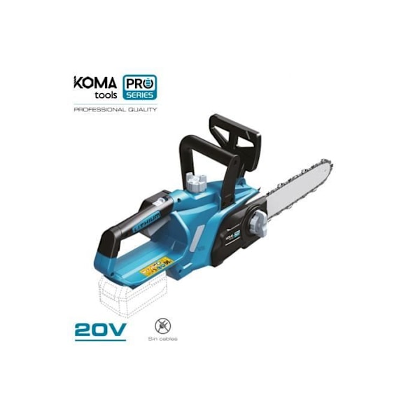 GENERIC - 20 V moottorisaha (ILMAN akkua ja laturia) 63x23,2 cm Koma Tools Pro -sarjan akku