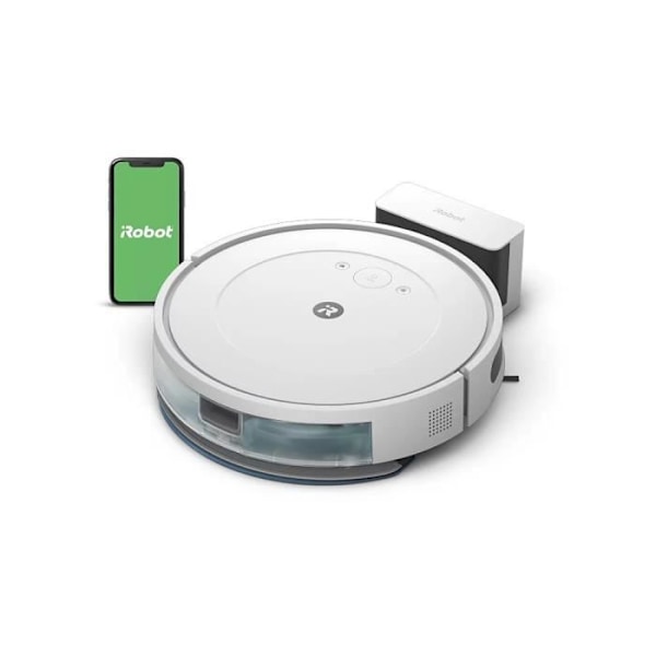 iRobot Roomba Combo Essential - Ansluten robotdammsugare och mopp - Effektiv och kraftfull - 3 sugnivåer - Programmerbar Vit