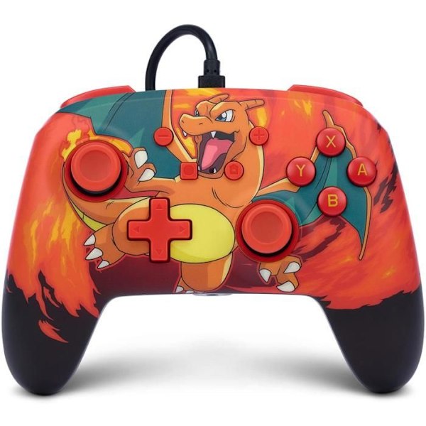 Pelaimenkki - POWER A - Charizard Vortex - Langallinen - 3,5 mm audio liitäntä - 3 m USB kaapeli Charizard Vortex