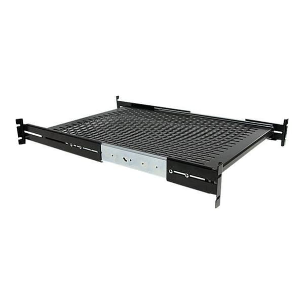 STARTECH skydehylde til 2U serverrack - Justerbar dybde 48 cm - 23 kg - Koldvalset stål (CRS) - 22,68