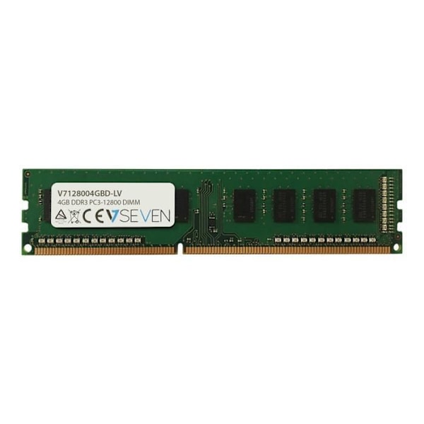 V7 RAM-moduuli - 4 Gt DDR3-1600/PC3L-12800 - CL11 - 1,35 V - Ei-ECC - Puskuroimaton - 240 neulaa