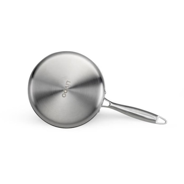 Brigade - Ruokavesi ruostumattomasta teräksestä 18 cm - LIVOO - MEP160 - Triply ruostumaton teräs - Kaikki liesityypit mukaan lukien induktio - Valmi Rostfritt stål