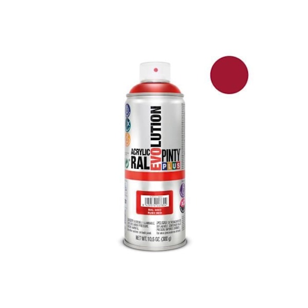 Akryylimaali - GENERISET - Pintyplus Evolution - 520cc - Rubiini Punainen - Erittäin Nopeasti Kuivuva Rubinröd