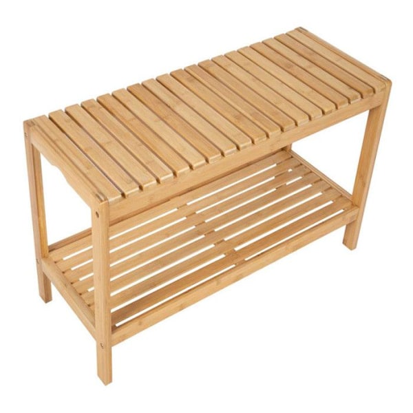 Bambusbænk - Andrea House - MU73108 - 80x32x47cm - 1 plads - Ikke aftageligt betræk Trä