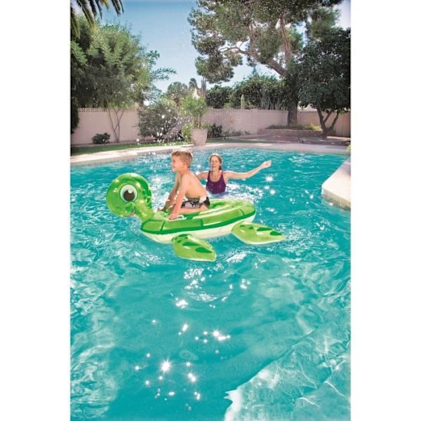 Rideable Dragon Turtle - BESTWAY - 140 x 140 cm - PVC - Til børn - Grøn Grøn