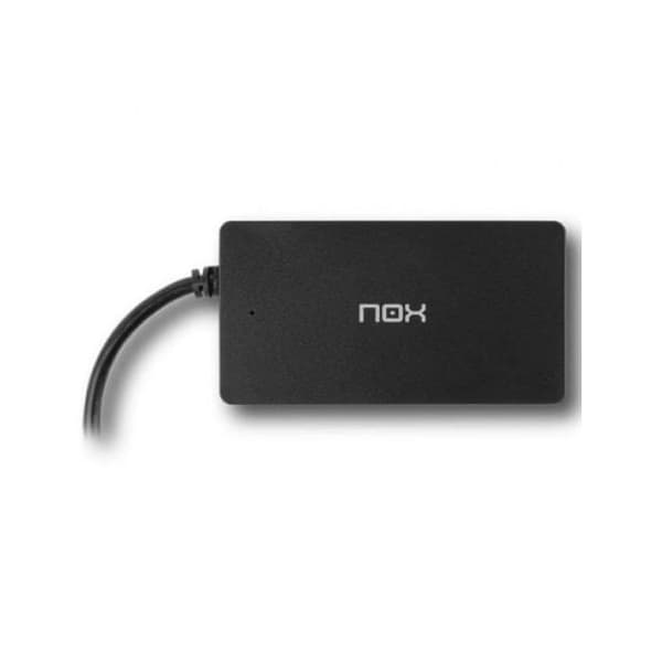 USB Hub - NOX - NXLITEHUBONE - 4 porte - USB 3.2 Gen 1 - Plug and Play - Sort