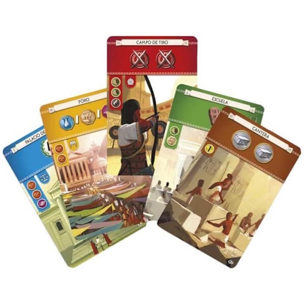 Kortspel - ASMODEE - 7 Wonders - 7 spelare - Ny Utgåva - 30 minuters spel