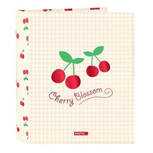 Ringpärm Safta Cherry Beige A4 (27 x 33 x 6 cm)