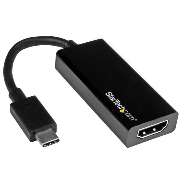 STARTECH.COM USB-C til HDMI videoadapter - M / F - Ultra HD 4K - Sort