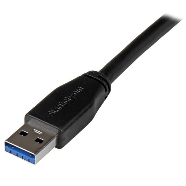 STARTECH aktivt USB 3.0-kabel - USB-A til USB-B - 5m - Afskærmning - Nikkelbelagt stik