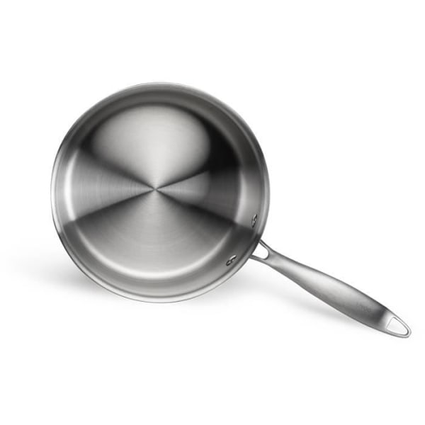 Brigade - Casserole i rustfrit stål 18 cm - LIVOO - MEP160 - Triply rustfrit stål - Til alle kogeplader inklusive induction - Fremstillet i Frankrig Rostfritt stål