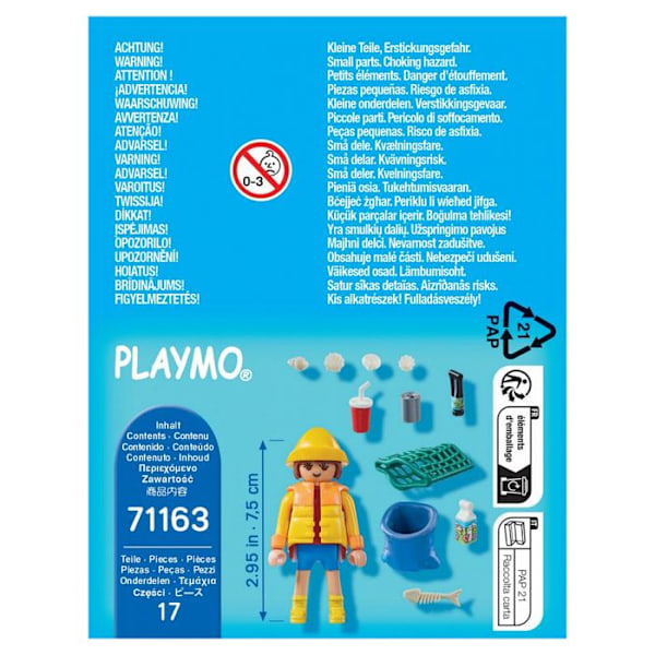 PLAYMOBIL - 71163 - Special Plus Affaldsindsamlingsfrivillig - Gul - Barn - Blandet - 4 år Gul