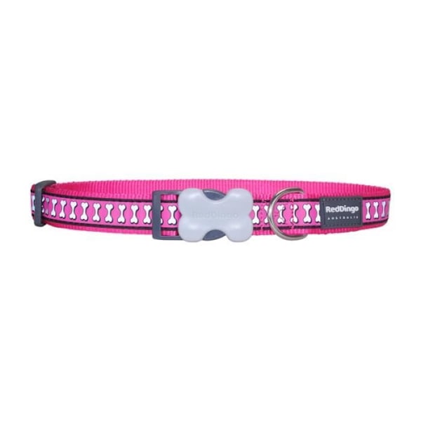 Röd Dingo Reflex Hundhalsband - Unik Fuchsia Fuchsia