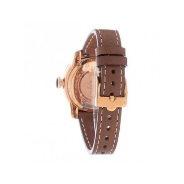 Kvinnotavla - Glam Rock - GR31007D - Läder - Ø 40 mm - Vattentålighet 10 Atm Vit