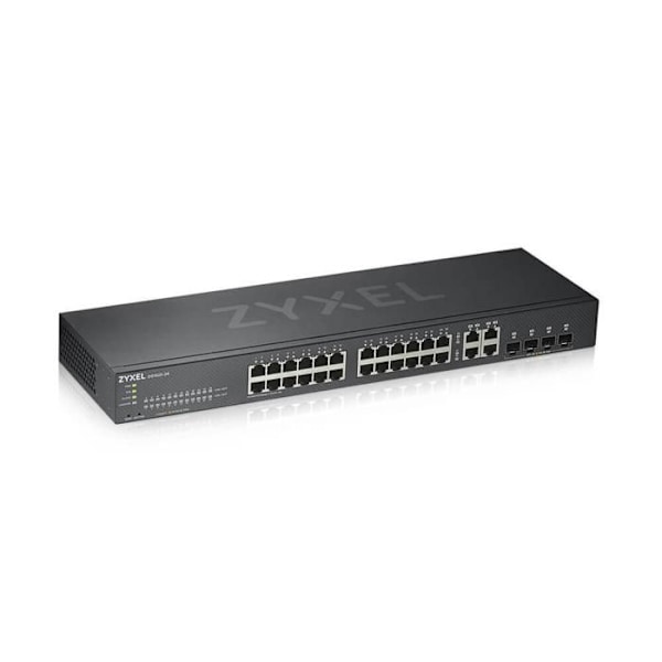 Ethernet-switch - ZYXEL - GS1920-24V2 - 24 portar - Hanterbar - Modulär - Monterbar Svart