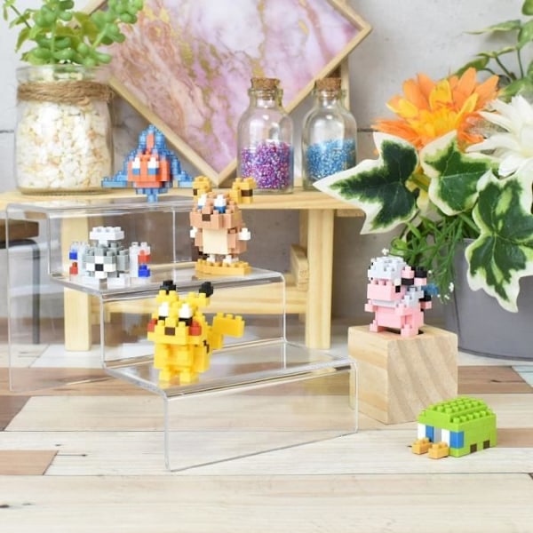 6 palanukkakokoelma - BANDAI - NANOBLOCK - Pokémon sähkötyyppi pakkaus Gul, Svart, Grön, Röd