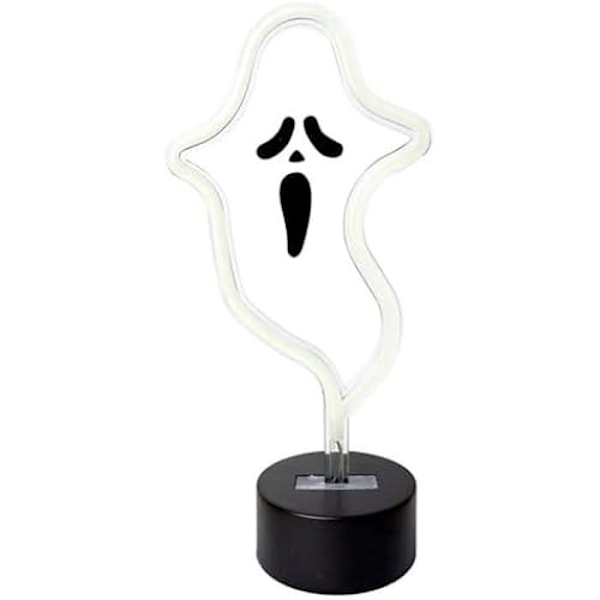 Halloween valokyltti - LOLAHOME - Kurpitsa - LED - USB - Sisustus Svart vit