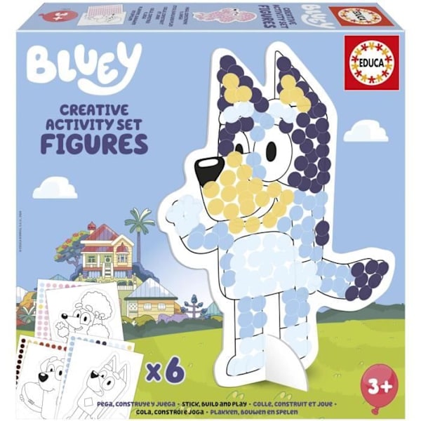 Kreativt set - EDUCA - Bluey Creative Activity Set – 3D Flerfärgad