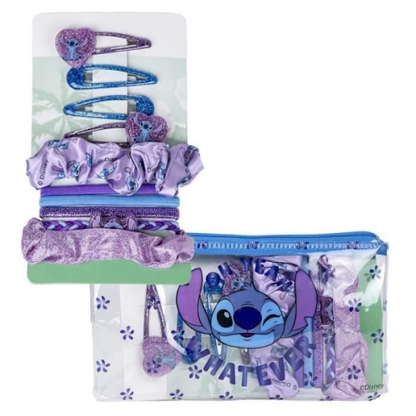 Skønhedsaccessories taske - Disney - Stitch - Lynlås - 17 x 10 cm - Unisex