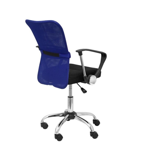 Ergonomisk børnekontorstol med drejemekanisme, faste armlæn og højdejusterbart sæde Metalryglæn