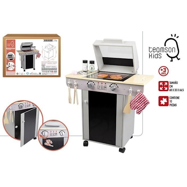 Teamson børne grillsæt i træ