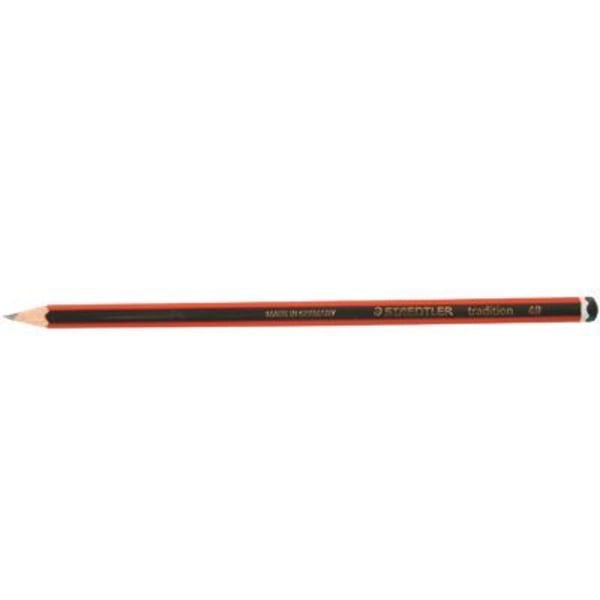 Krita - STAEDTLER - Tradition 4B - Förpackning med 12 - Grafit - Idealisk för skolan och kontoret Grafit