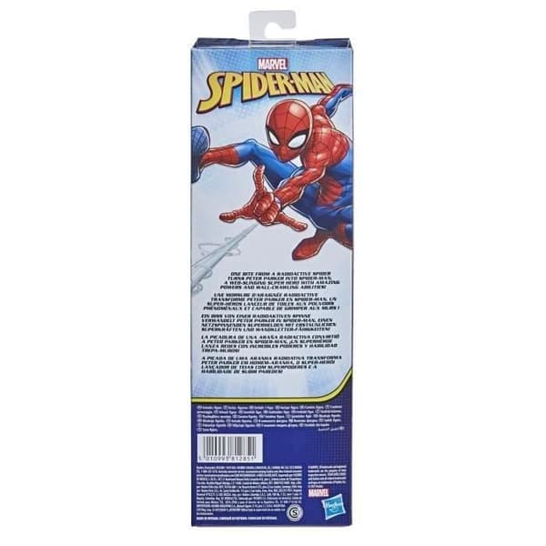 Figur - HASBRO - Spider-Man - 30 cm - Titan Hero Series - Ledet Blå og rød