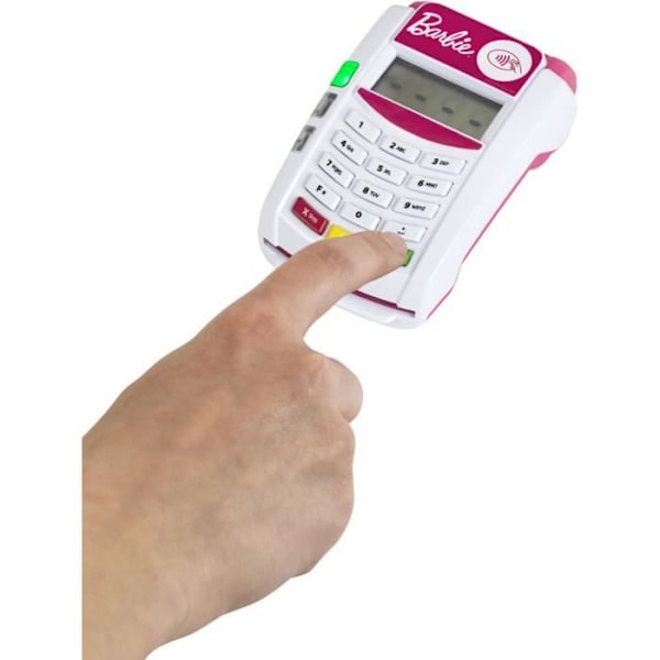 Barbie-sähkökioski - KLEIN - 7335 - Lisävarusteilla - Sopii yli 3-vuotiaille Vit, rosa, turkos