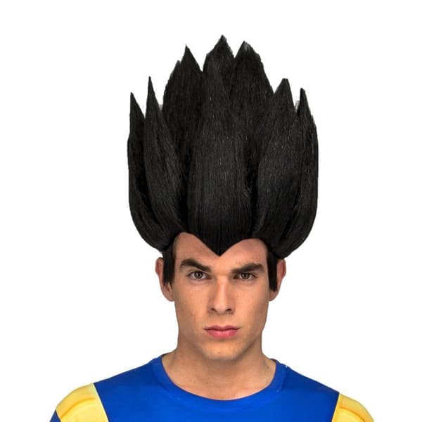 Perruque Vegeta Dragon Ball aikuinen Sort Unik størrelse