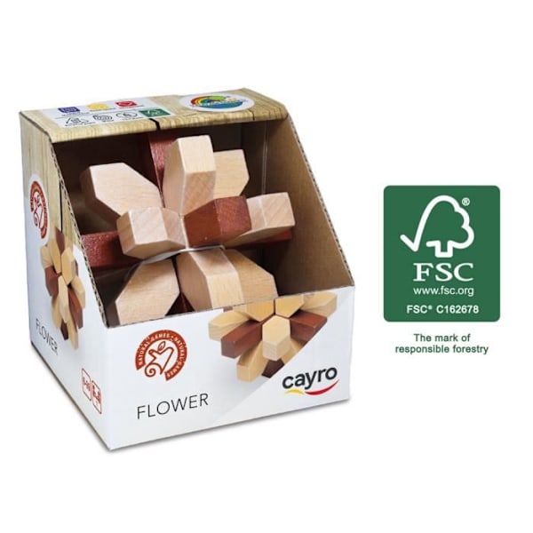 Puzzle Blomst i Træ
