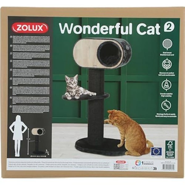 Tilbehør til kat - ZOLUX - AAC Wonderful Cat 2 Grå Grå
